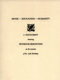 Cover of Festschrift papers